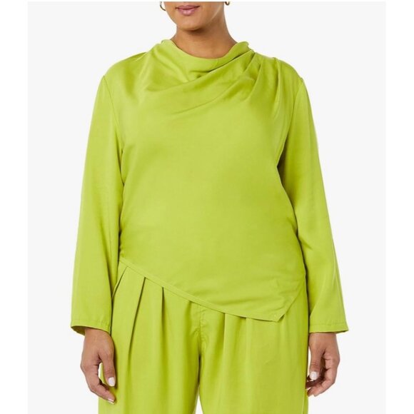 Terea Women's Cataleya Draped Neck Asymmetric Blouse size S NWT - Picture 5 of 7